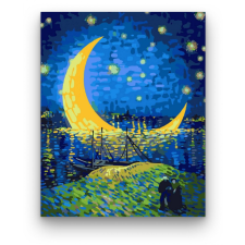 Számfestő Éjszakai Van Gogh - számfestő készlet kreatív és készségfejlesztő