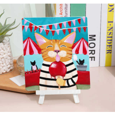 Számfestő Fagyizó cicus - gyémántszemes tábla kirakó kreatív és készségfejlesztő