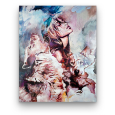 Számfestő Farkasok lánya - számfestő készlet kreatív és készségfejlesztő