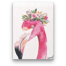 Számfestő Flamingo Fej - számfestő készlet kreatív és készségfejlesztő