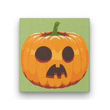 Számfestő Halloween Tök zöld - Halloweeni számfestő készlet kreatív és készségfejlesztő