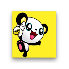 Számfestő Happy Panda - gyerek számfestő készlet kreatív és készségfejlesztő