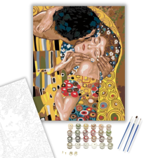 Számfestő.hu A csók - számfestő készlet – 40×50 cm (Keretre feszítve) kreatív és készségfejlesztő