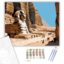 Számfestő.hu A Szfinx Monumentális Jelenléte - számfestő készlet – 40×50 cm (Keretre feszítve) kreatív és készségfejlesztő