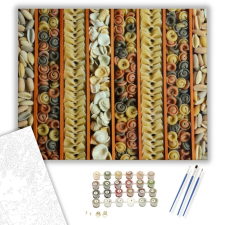 Számfestő.hu A tészták útjai - számfestő készlet – 40×50 cm (Keretre feszítve) kreatív és készségfejlesztő