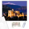 Számfestő.hu Alhambra Granada Délutáni Fényekben - számfestő készlet – 60×70 cm (Keret nélkül)