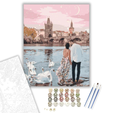 Számfestő.hu Álompár - számfestő készlet – 40×50 cm (Keretre feszítve) kreatív és készségfejlesztő