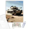 Számfestő.hu Amerikai M18 Hellcat Tank Pusztában - számfestő készlet – 40×50 cm (Keretre feszítve)