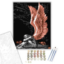 Számfestő.hu Angyali pihenés - számfestő készlet – 40×50 cm (Keretre feszítve) kreatív és készségfejlesztő