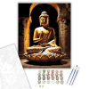 Számfestő.hu Arany Buddha Barlangtemplomban - számfestő készlet – 60×70 cm (Keret nélkül)