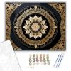 Számfestő.hu Arany Csipkés Mandala - számfestő készlet – 40×50 cm (Keretre feszítve)