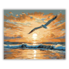 Számfestő.hu Aranyló Napkelte a Tengeren - számfestő készlet