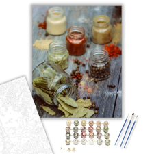 Számfestő.hu Babérlevéllel terítve - számfestő készlet – 40×50 cm (Keretre feszítve) kreatív és készségfejlesztő