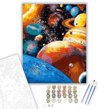 Számfestő.hu Bolygók - számfestő készlet – 40×50 cm (Keretre feszítve) kreatív és készségfejlesztő