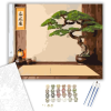 Számfestő.hu Bonsai és Zen Kalligráfia - számfestő készlet – 60×70 cm (Keret nélkül)