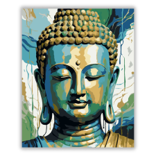 Számfestő.hu Buddha Arca Absztrakt Színekben - számfestő készlet kreatív és készségfejlesztő