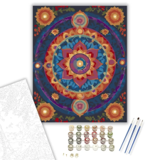Számfestő.hu Chakra Harmónia Mandala - számfestő készlet – 80×100 cm (Keret nélkül) kreatív és készségfejlesztő