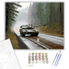 Számfestő.hu Challenger 2 Tank Erdős Úton - számfestő készlet – 80×100 cm (Keret nélkül)