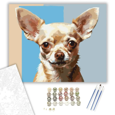 Számfestő.hu Chihuahua Portré - számfestő készlet – 80×100 cm (Keret nélkül) kreatív és készségfejlesztő