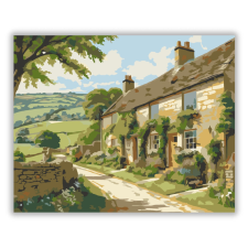 Számfestő.hu Cotswolds Falusi Táj - számfestő készlet kreatív és készségfejlesztő