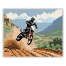 Számfestő.hu Dual-Sport Motor Ugrás Közben - számfestő készlet kreatív és készségfejlesztő