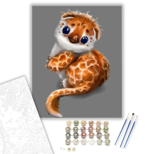 Számfestő.hu Édes kisállat - számfestő készlet – 40×50 cm (Keretre feszítve) kreatív és készségfejlesztő