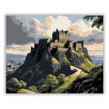 Számfestő.hu Edinburgh-i Kastély és a Régi Város - számfestő készlet kreatív és készségfejlesztő