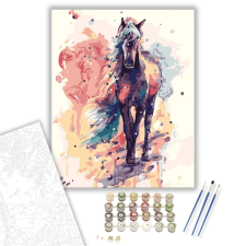 Számfestő.hu Egy Szép Ló - számfestő készlet – 40×50 cm (Keretre feszítve) kreatív és készségfejlesztő