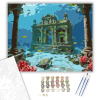 Számfestő.hu Elsüllyedt Város az Óceán Mélyén - számfestő készlet – 40×50 cm (Keretre feszítve)