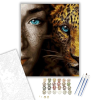 Számfestő.hu Félarcképek - számfestő készlet – 40×50 cm (Keretre feszítve)