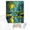 Számfestő.hu Fények és Eső Parki Híd - számfestő készlet – 40×50 cm (Keretre feszítve)