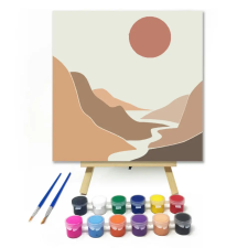 Számfestő.hu Folyó - gyerek számfestő készlet – 40×40 cm (Keret nélkül) kreatív és készségfejlesztő