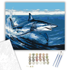 Számfestő.hu Fürge Mako Cápa - számfestő készlet – 60×70 cm (Keret nélkül) kreatív és készségfejlesztő