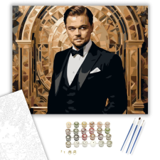 Számfestő.hu Gatsby Stílusban - számfestő készlet – 40×50 cm (Keretre feszítve) kreatív és készségfejlesztő