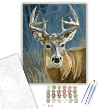 Számfestő.hu Gímszarvas - számfestő készlet – 40×50 cm (Keretre feszítve) kreatív és készségfejlesztő
