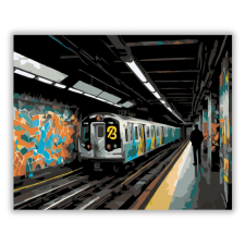 Számfestő.hu Graffitivel Díszített Metró Az Aluljáróban - számfestő készlet kreatív és készségfejlesztő