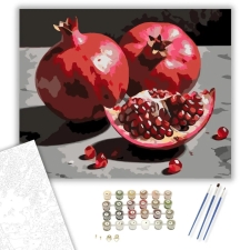 Számfestő.hu Gránátalma Textúrája - számfestő készlet – 50×60 cm (Keretre feszítve) kreatív és készségfejlesztő