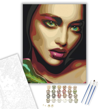 Számfestő.hu Gyönyörű Nő - számfestő készlet – 40×50 cm (Keretre feszítve) kreatív és készségfejlesztő