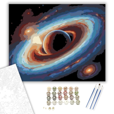 Számfestő.hu Gyűrűs Plazmagalaxis - számfestő készlet – 40×50 cm (Keretre feszítve) kreatív és készségfejlesztő