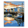 Számfestő.hu Halászhajók a Kikötőben - számfestő készlet