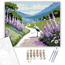 Számfestő.hu Hegyi Tó Nyugalma - számfestő készlet – 40×50 cm (Keretre feszítve) kreatív és készségfejlesztő