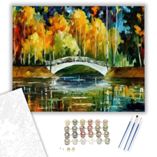 Számfestő.hu Híd a folyónál - számfestő készlet – 40×50 cm (Keretre feszítve) kreatív és készségfejlesztő