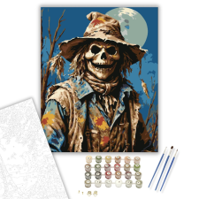 Számfestő.hu Holdfényes madárijesztő - számfestő készlet – 40×50 cm (Keretre feszítve) kreatív és készségfejlesztő