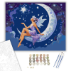 Számfestő.hu Holdtündér Csillaggal - számfestő készlet – 40×50 cm (Keretre feszítve)