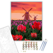 Számfestő.hu Hollandia - számfestő készlet – 40×50 cm (Keretre feszítve) kreatív és készségfejlesztő