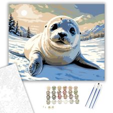 Számfestő.hu Hómezők Bűbájos Lakója - számfestő készlet – 40×50 cm (Keretre feszítve) kreatív és készségfejlesztő