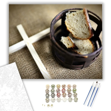 Számfestő.hu Húsvéti Böjt - húsvéti számfestő készlet – 80×100 cm (Keretre feszítve) kreatív és készségfejlesztő