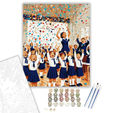 Számfestő.hu Iskolai Év Végi Ünnepség - számfestő készlet – 40×50 cm (Keretre feszítve) kreatív és készségfejlesztő