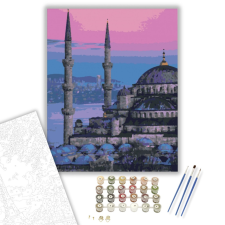 Számfestő.hu Isztambul naplemente - számfestő készlet – 40×50 cm (Keretre feszítve) kreatív és készségfejlesztő