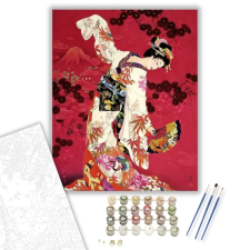 Számfestő.hu Japán Zenész - számfestő készlet – 80×100 cm (Keret nélkül) kreatív és készségfejlesztő